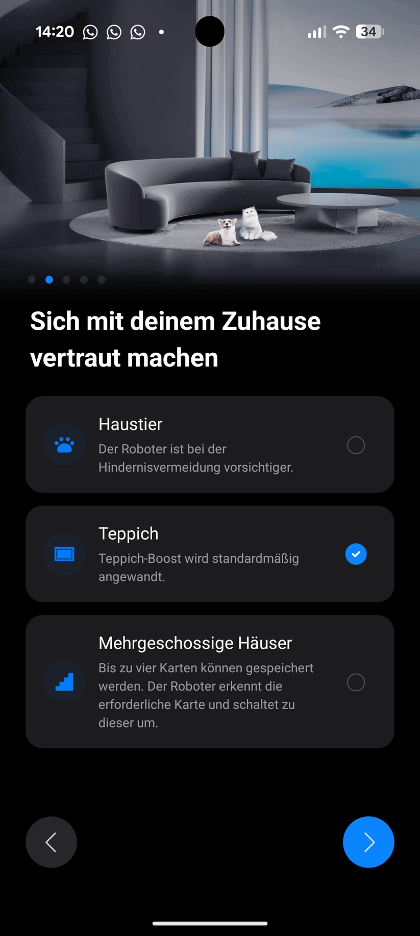 Roborock Qrevo Curv 2 Flow – App & Einrichtung