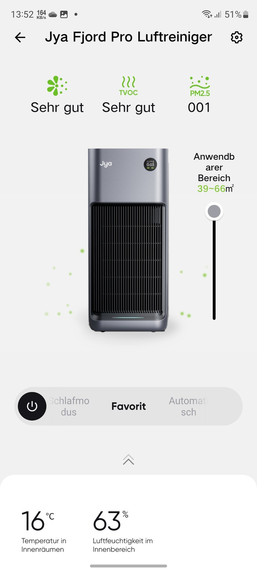 Smartmi Jya Fjord Pro: App