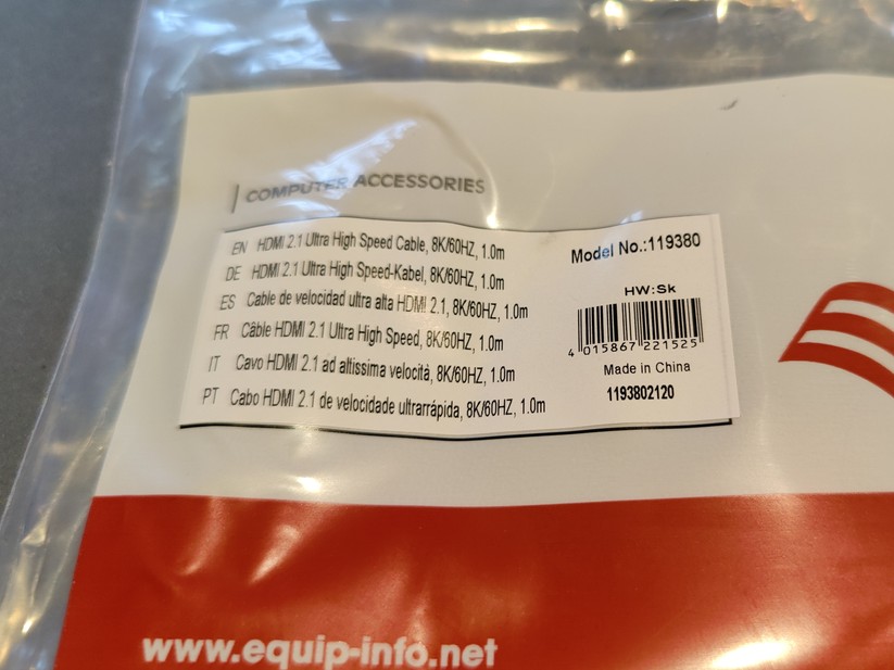 Am Aufdruck erkennt man, welchen Standard die Kabel unterstützt. 