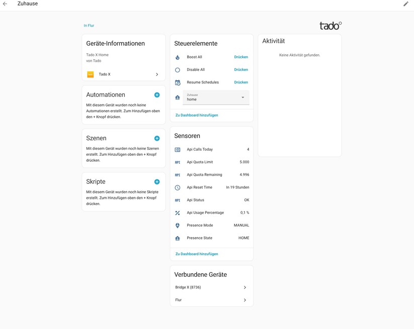 Tado X: Community-Integration in Home Assistant