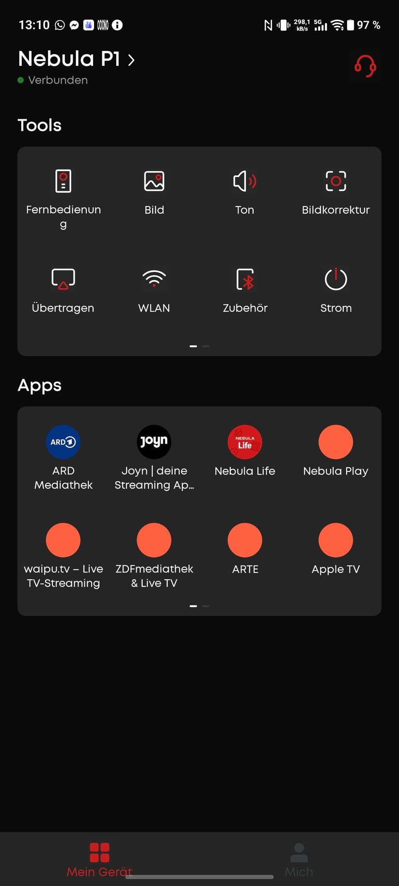 Soundcore Nebula P1 Screenshot