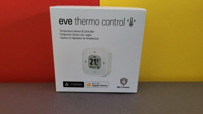 Eve Thermo Control: Sensor für Temperatur und Luftfeuchte, sowie Regler für Eve Thermo