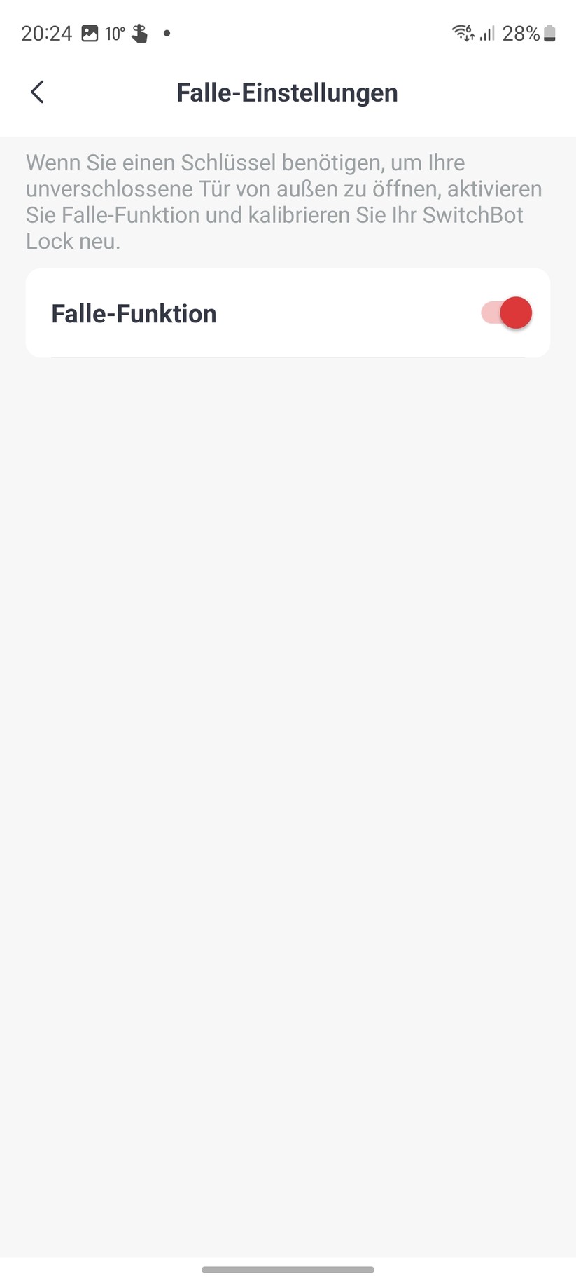 Switchbot-App: Setup, Kalibrierung und Einstellungen