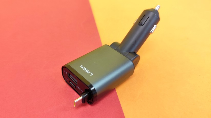 Das USB-Ladegerät Lisen 57 W für den Zigarettenanzünder