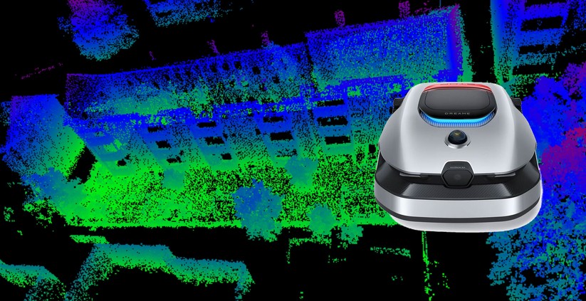 So die 3D-Karte aus, die der Dreame A2 mithilfe seines Lidar-Sensors erstellt. Das Dreame-Spitzenmodell kostet statt 2500 Euro nur noch 1700 Euro.