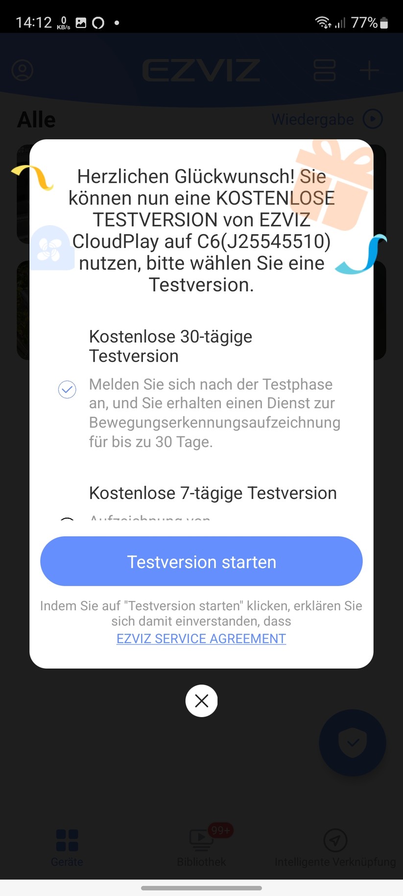 Ezviz C6 2K+: Einrichtung