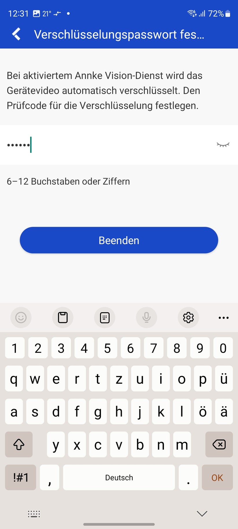 Annke NCPT500: Einrichtung mit App