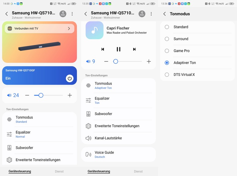 Samsung HW-QS700F: Einrichtung und Konfiguration mit Smartthings-App