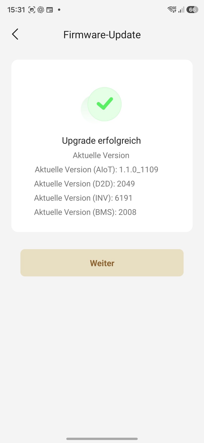 Die App lässt sich einfach bedienen, reagiert zügig auf Nutzereingaben und informiert mit zahlreichen Werten und Statistiken über den aktuellen Betriebszustand.
