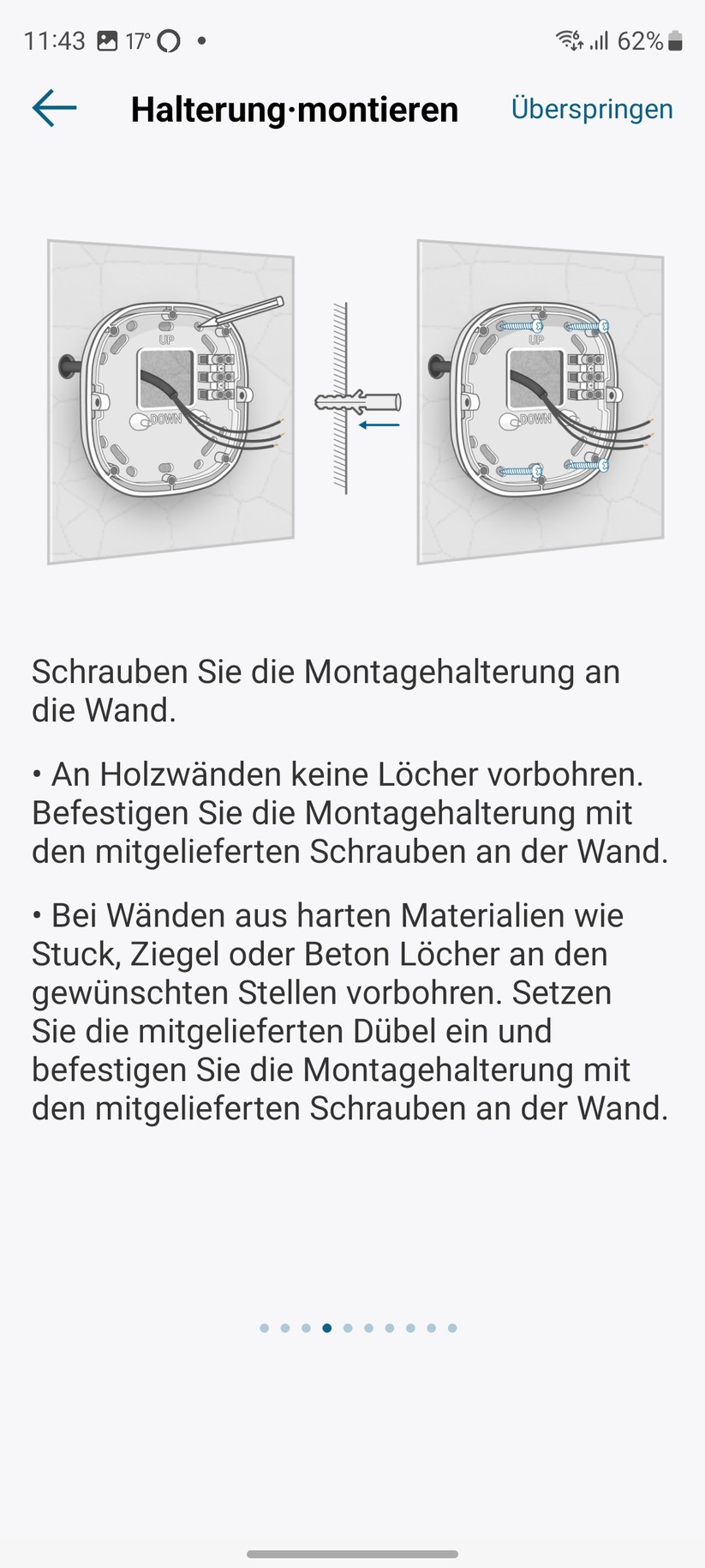 Eufy Wall Light Cam S100: Inbetriebnahme