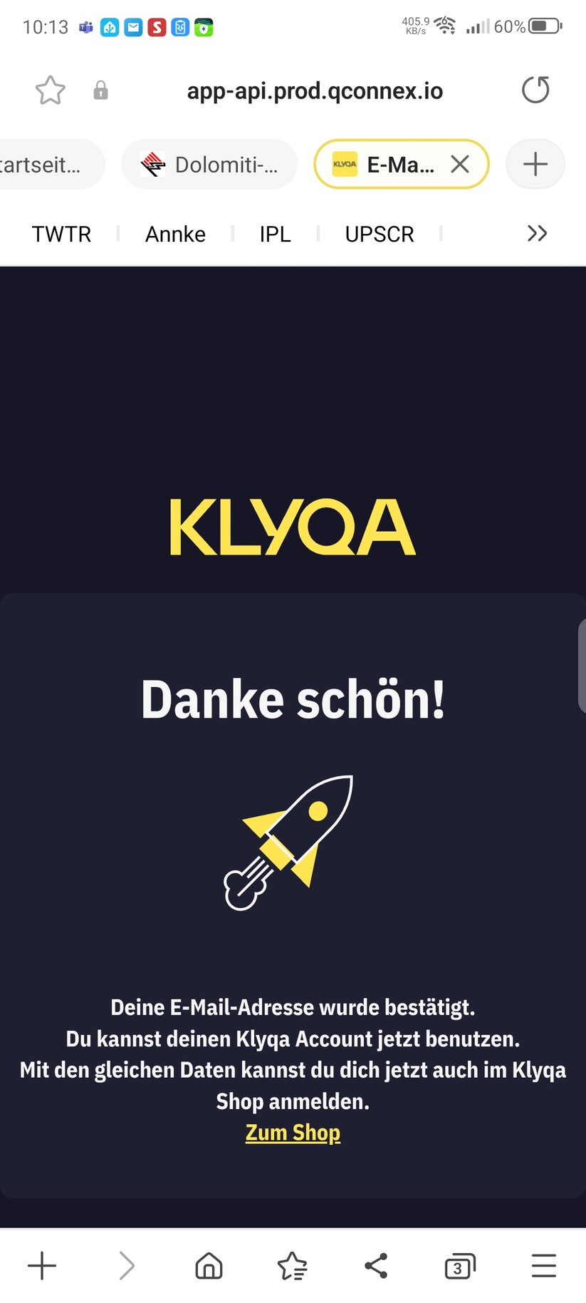 Klyqa Air Klyna S: App