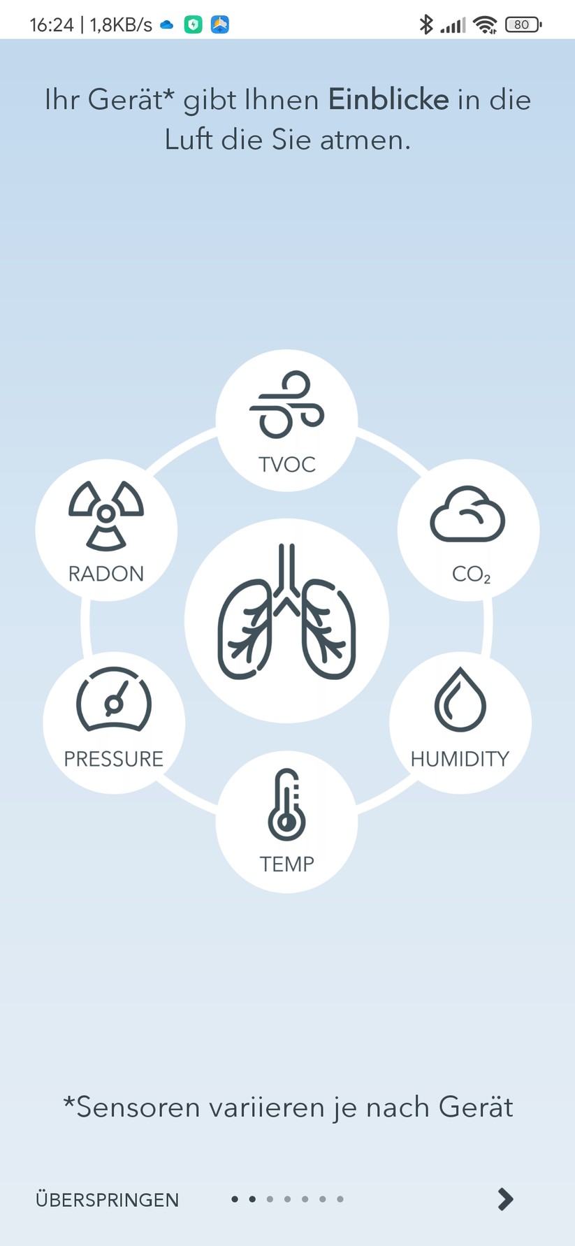 Airthings View Plus: App