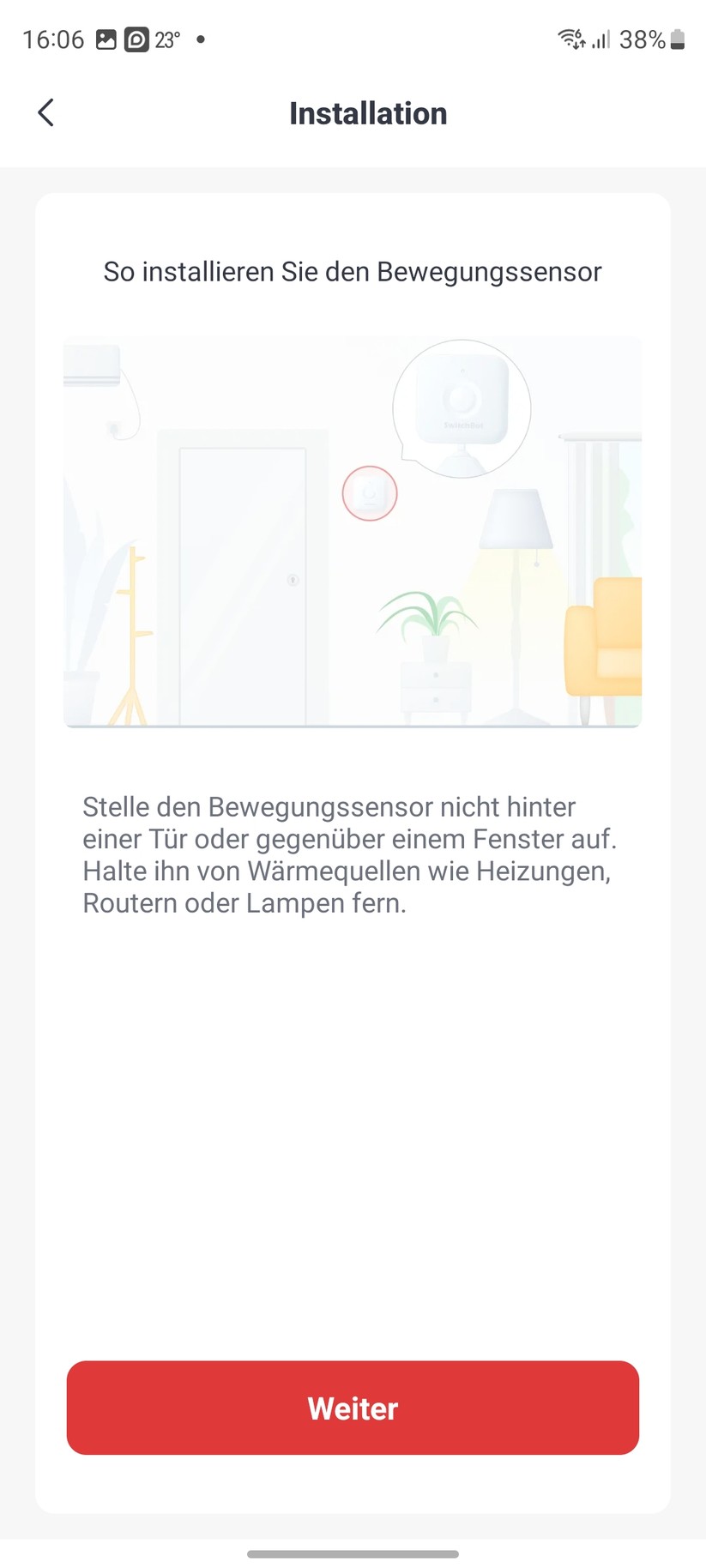 Die Einrichtung der Switchbot-Komponenten erfordert eine Registrierung. Ansonsten ist der Setup-Prozess sehr einfach. Während der Einbindung liefert die App informative Erklärungen, Grafiken und Videos zu den einzelnen Komponenten hinsichtlich Einrichtung, Konfiguration und Betrieb. Vorbildlich.