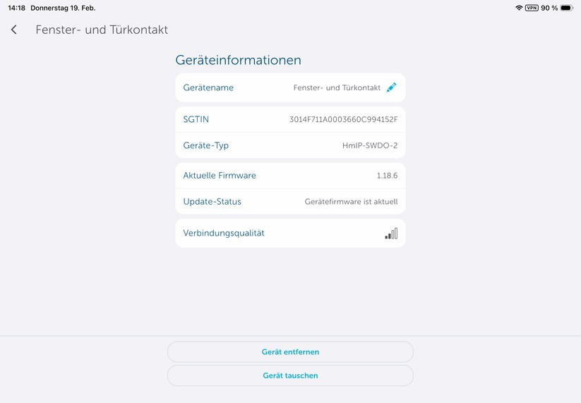 Die App von Homematic IP ist auch für Tablets optimiert. Damit lässt sich das Thermostat übersichtlicher bedienen als auf einem Smartphone.