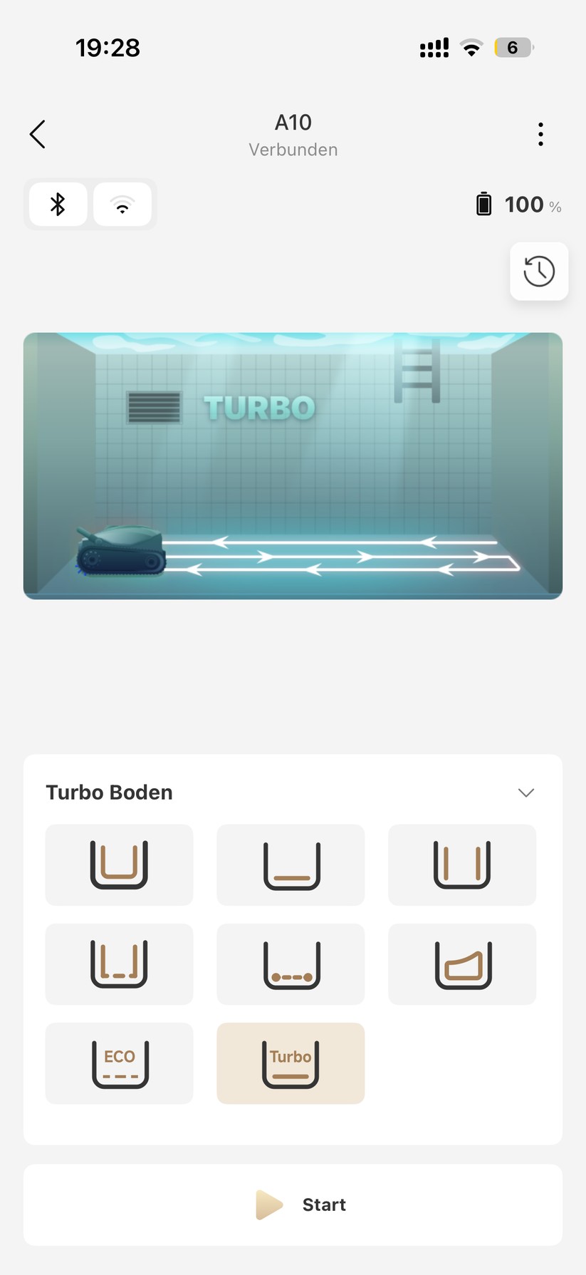 Poolroboter Mova Diver A10 - Bilder App