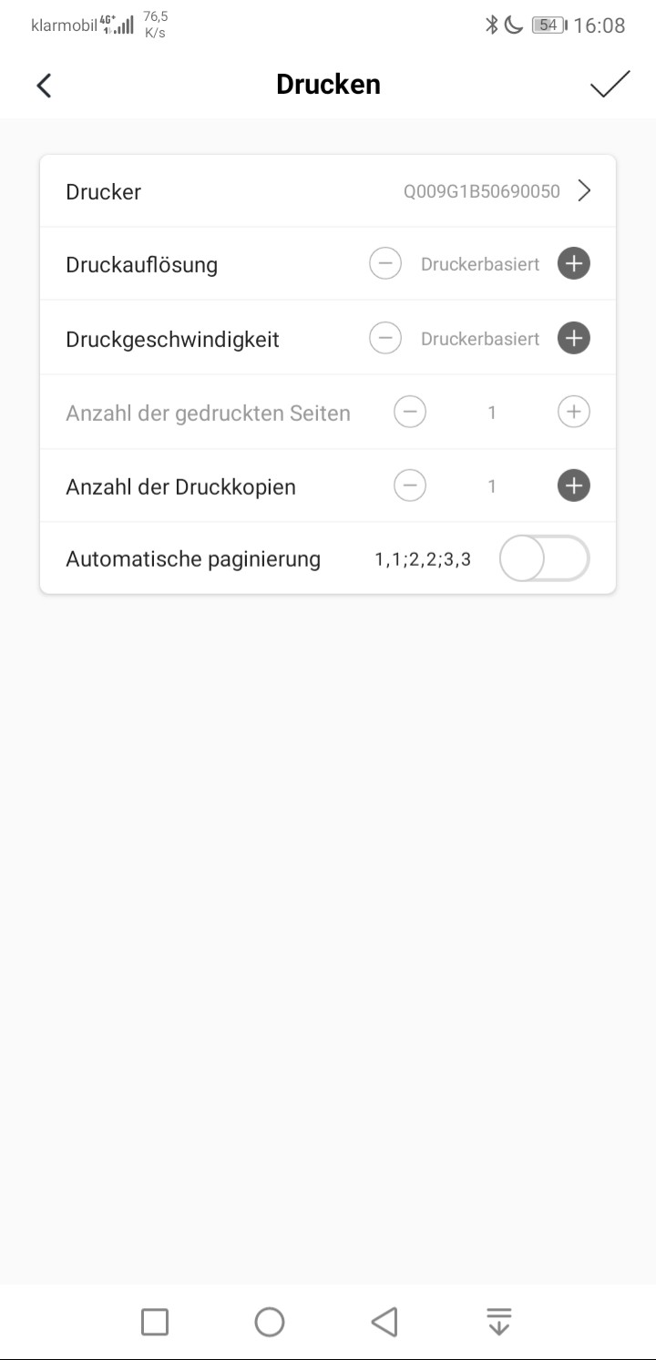 Etikettendrucker App