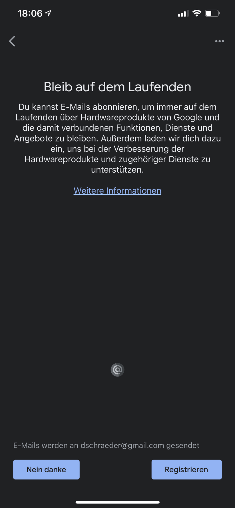 Google Home App für Nest Floodlight 