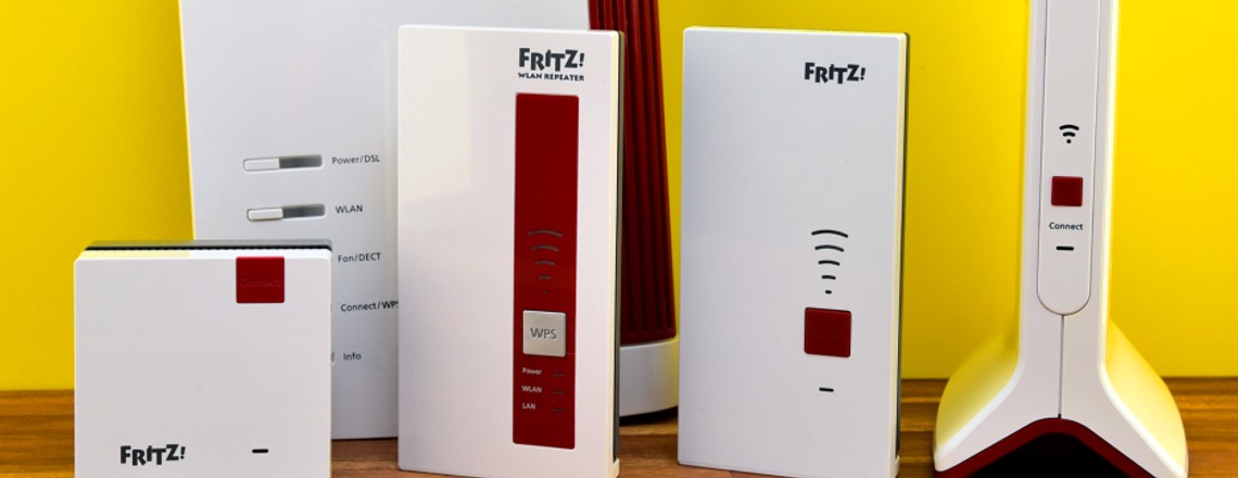 Fritz Repeater 1200, 1750E, 2400 und 3000 im Vergleich