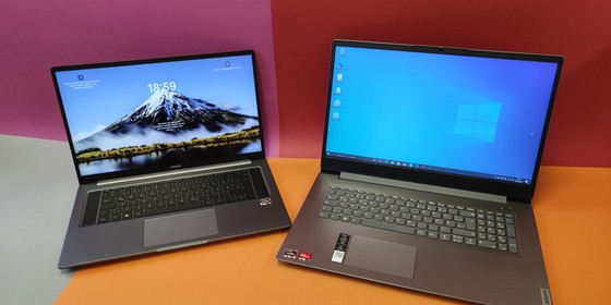Lenovo IdeaPad 3 17ALC6 und Huawei Matebook 16