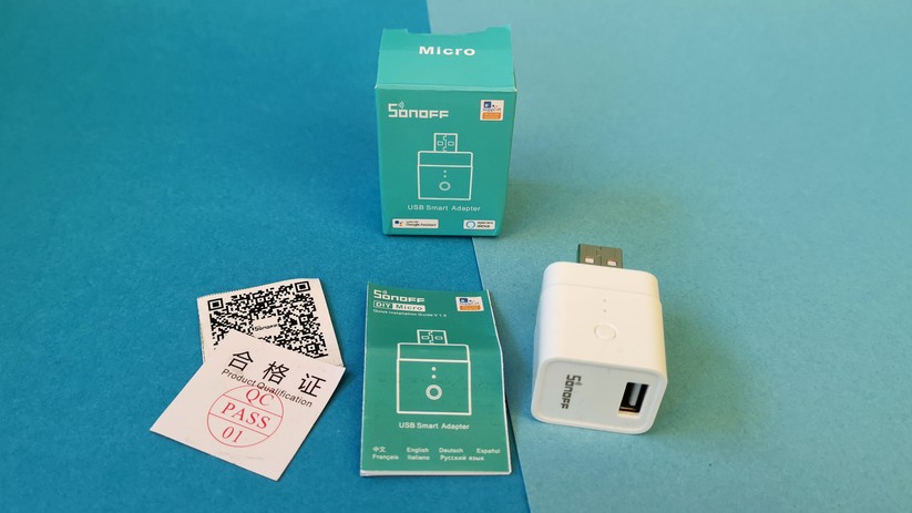 Der Lieferumfang des USB-Adapters.