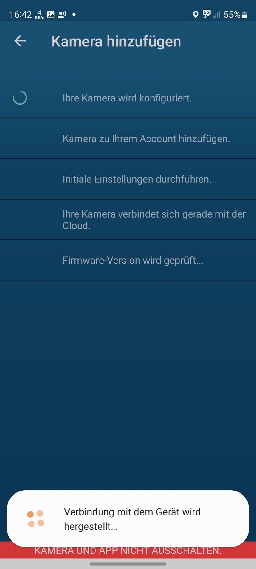 Bosch Eyes Innenkamera II: Einrichtung