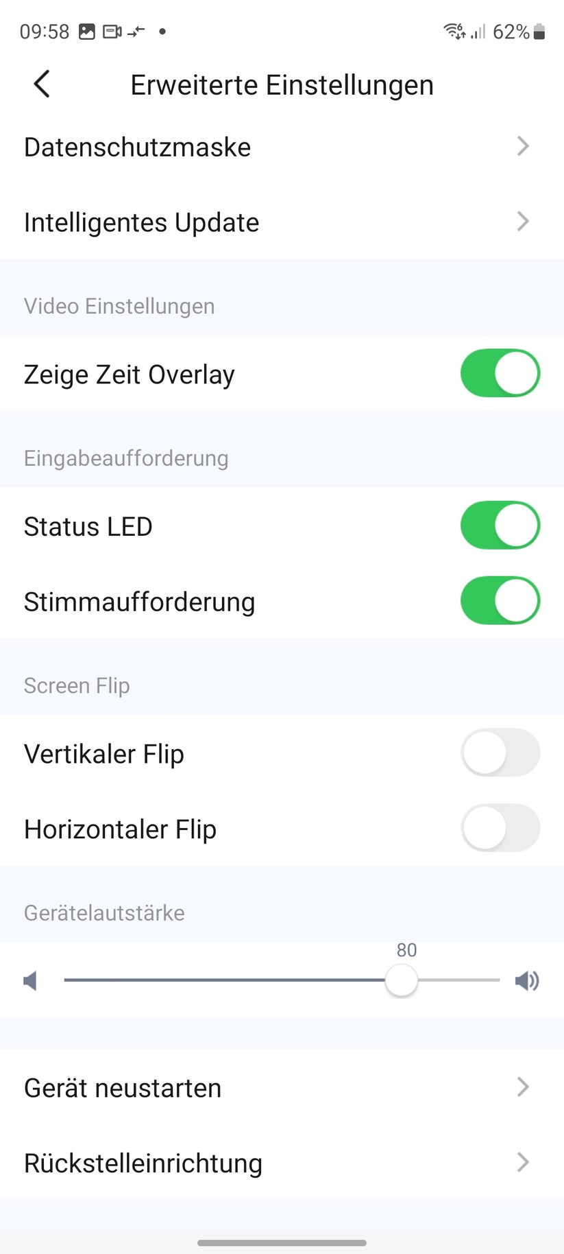 Foscam B4: Einstellungen