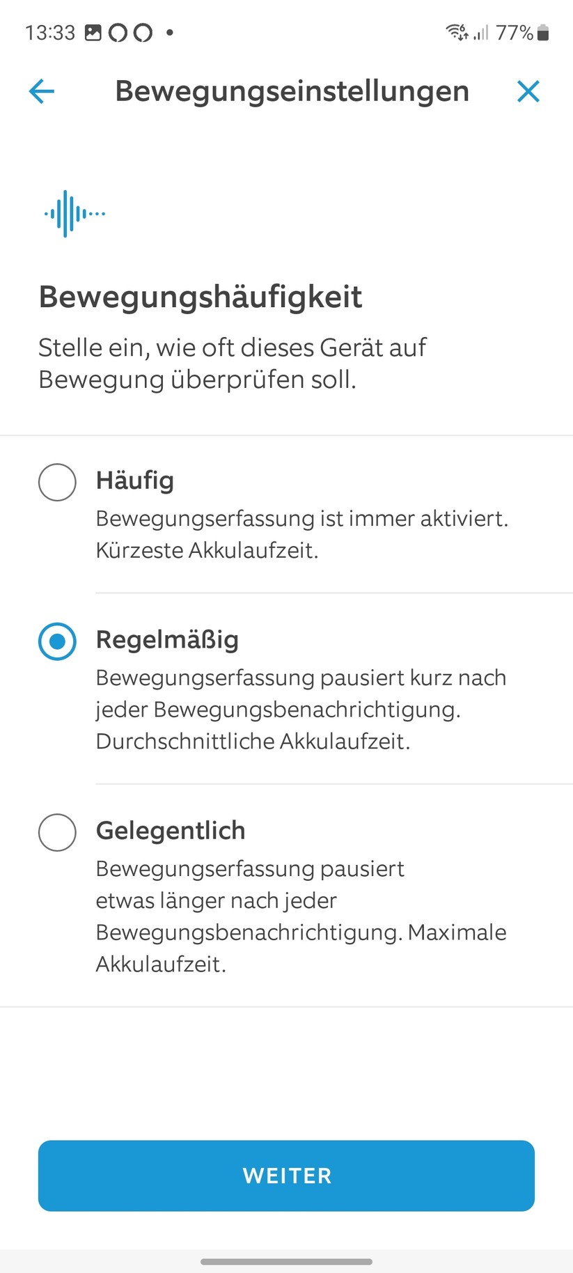 Ring Stick Up Cam Pro Akku: Die Einrichtung ist einfach und bietet viele Erläuterungen zur Kamera. Vorbildlich.