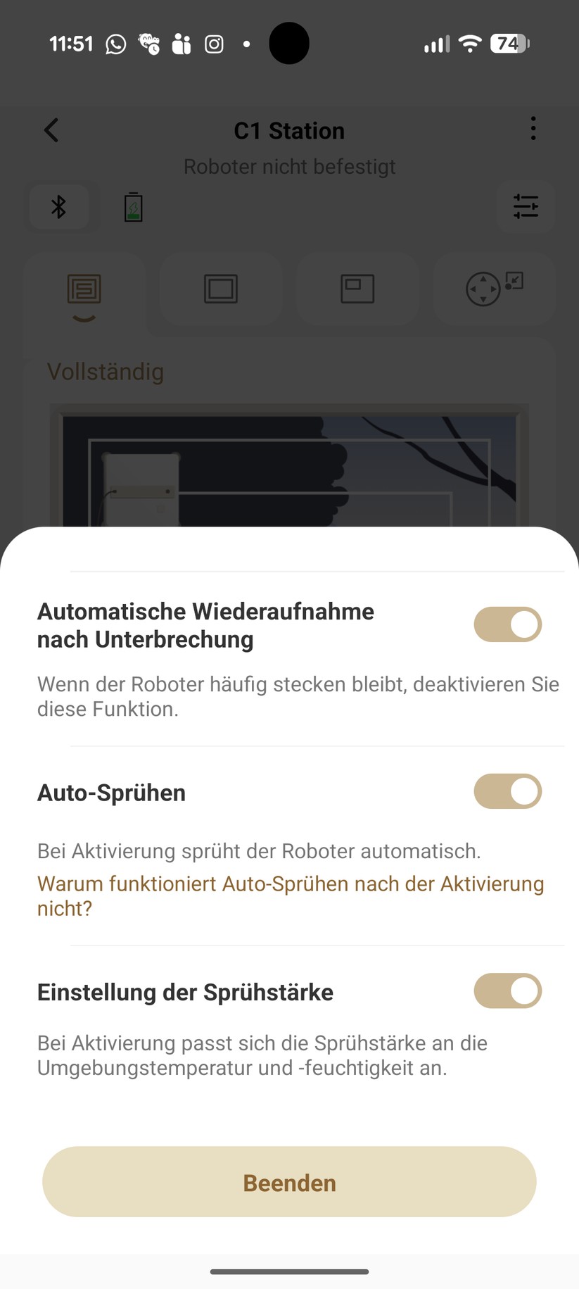 Dreame C1 – App & Einrichtung