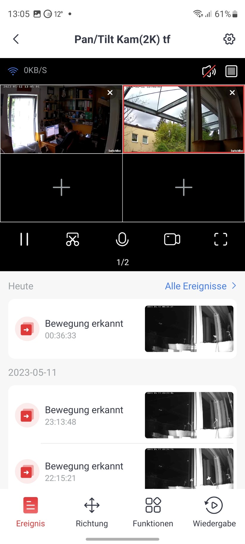 Switchbot PTZ-Überwachungskamera 2K