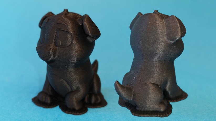 Unser erster Druck sieht erfreulich gut aus.