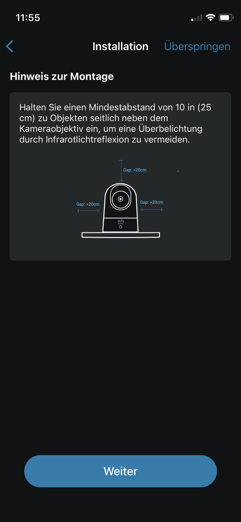 Eufy Indoor Cam 2K Pan &Tilt im Setup