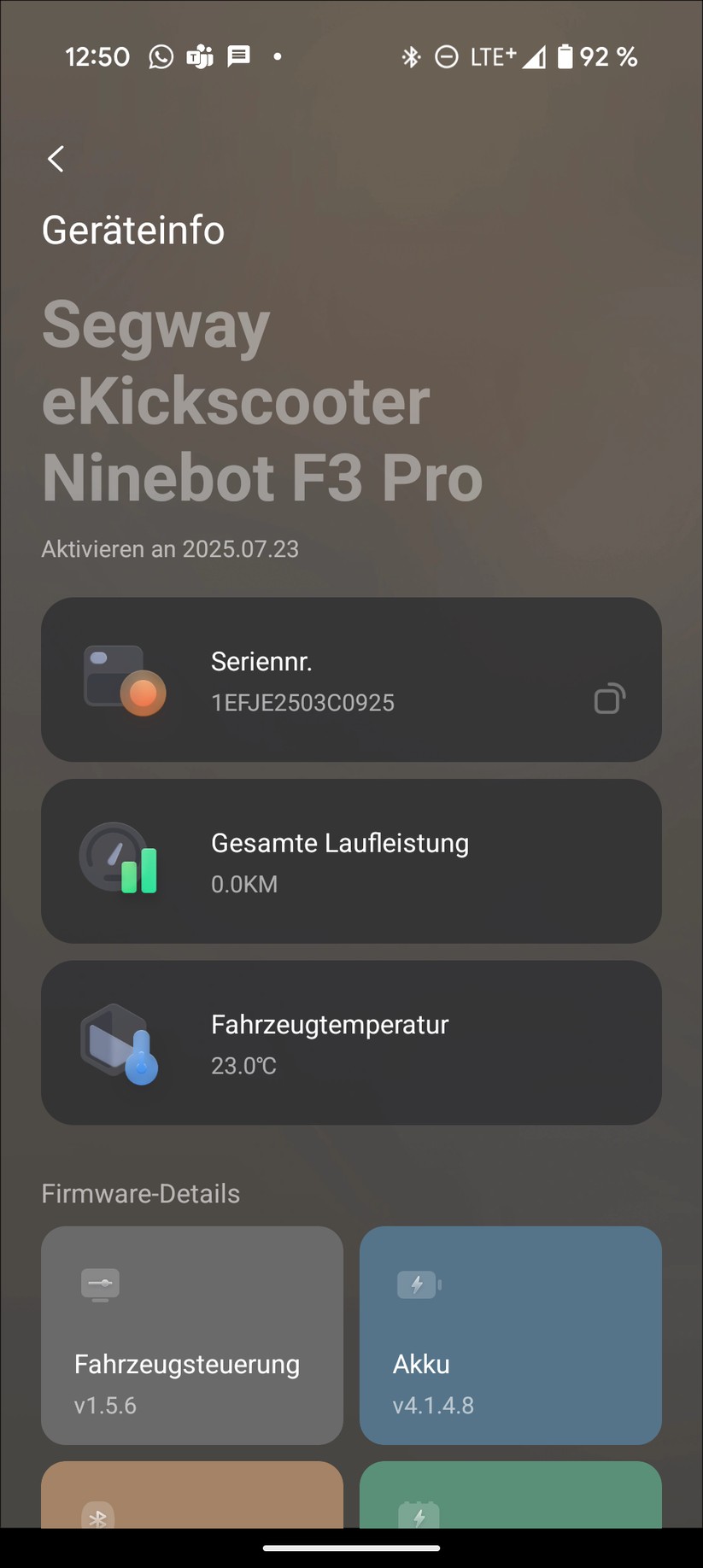 Segway Ninebot F3 Pro Screenshot