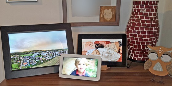 Smarte Bilderrahmen mit Netzwerkanschluss