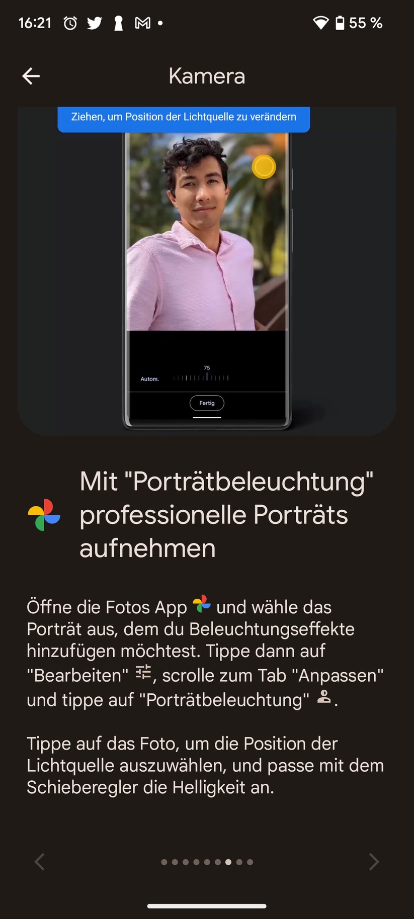 Google Pixel 7 Software-Funktionen