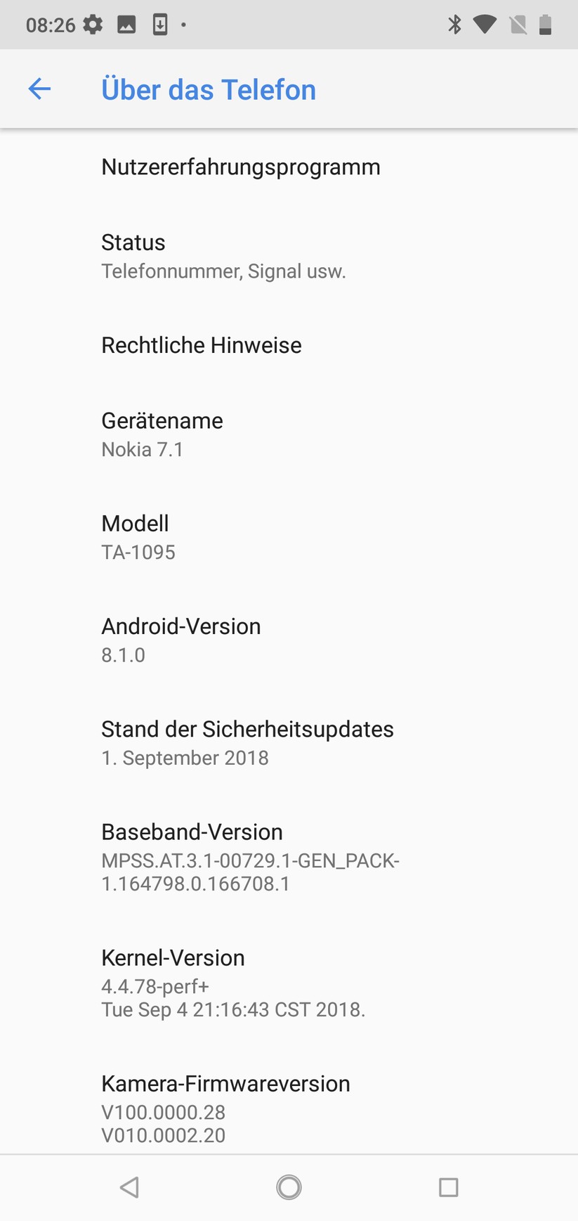 Informationen zum Smartphone