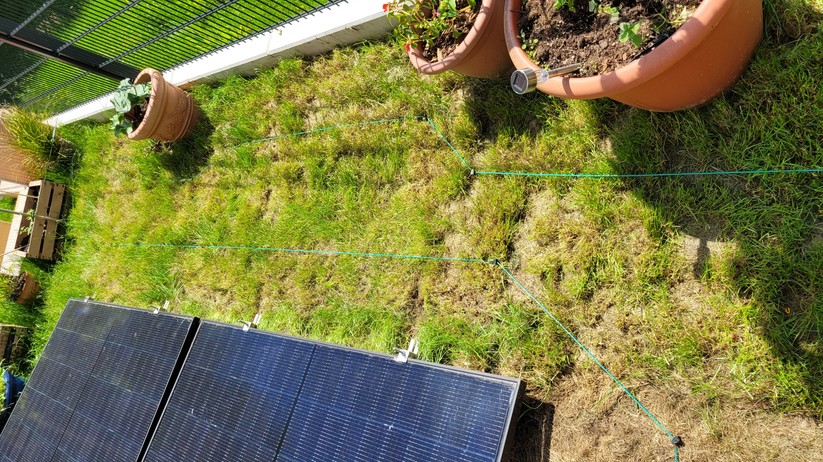 Lidl-Mähroboter Parkside PMRA 20-Li B2: Ohne Begrenzungsdraht geht nichts.