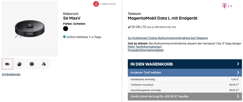 Bei Starmobile kommt man vergünstigt an Roborock-Saugroboter.