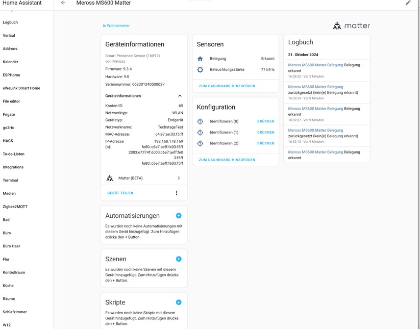 Meross MS600: App und Integration in Apple Homekit und Home Assistant