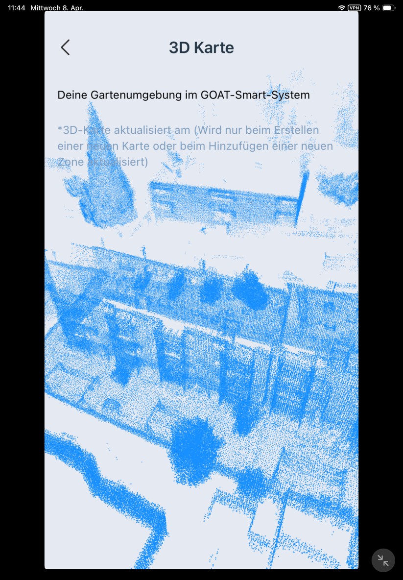 So sieht die LiDAR-Einheit die Umgebung.