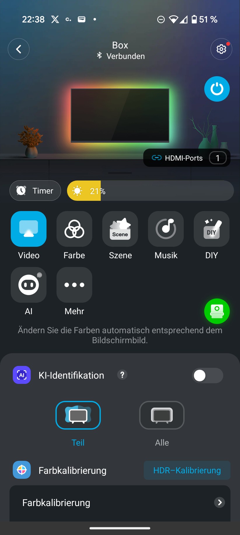Govee AI Sync Box 2 Screenshot