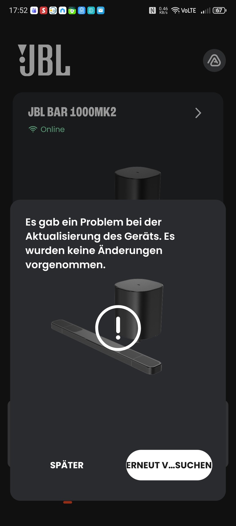 Mit der App JBL One wird die JBL BAr 1000MK2 eingerichtet.