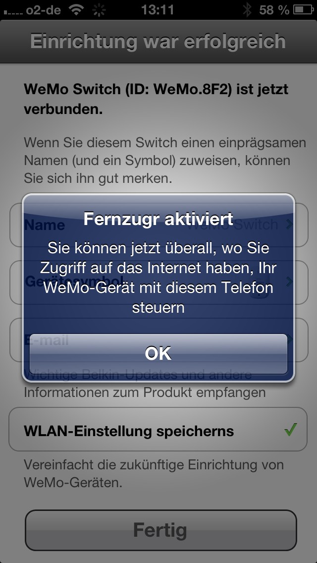 Schalten übers Internet