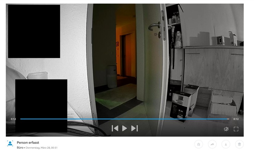 Ring Stick Up Cam Pro Akku: Neben der App können Anwender die Kamera auch per Browser steuern.