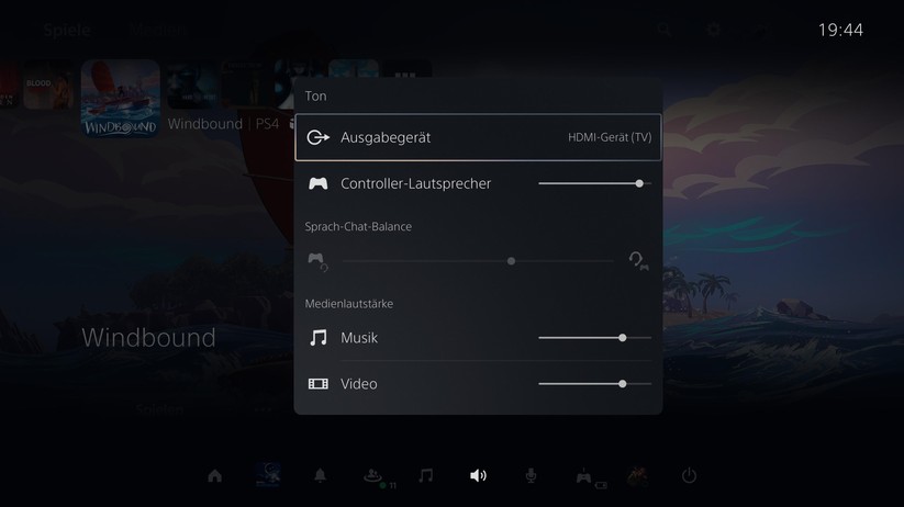 Playstation 5 - Benutzeroberfläche
