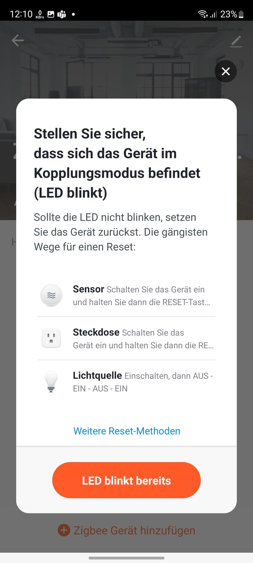  App - Inbetriebnahme
