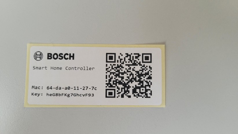 Über das Einscannen des QR-Codes mit der Smart-Home-App von Bosch wird der Smart Home Controller gekoppelt.