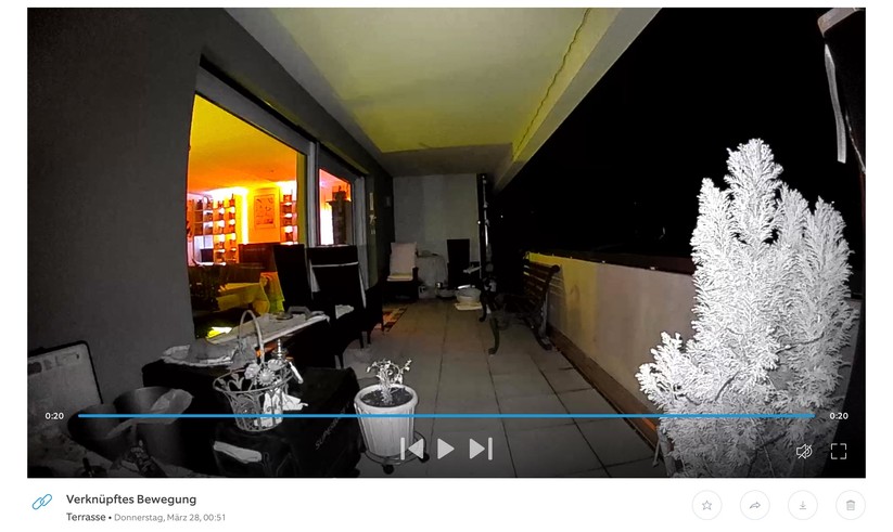 Ring Stick Up Cam Pro Akku: Neben der App können Anwender die Kamera auch per Browser steuern.