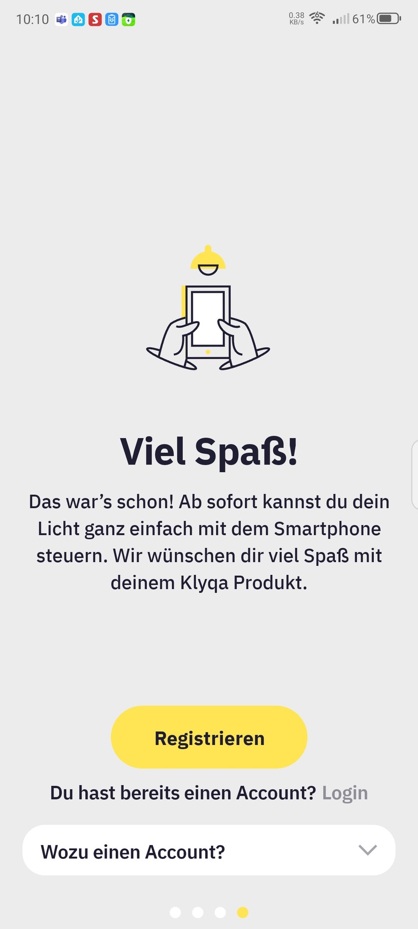 Klyqa Air Klyna S: App