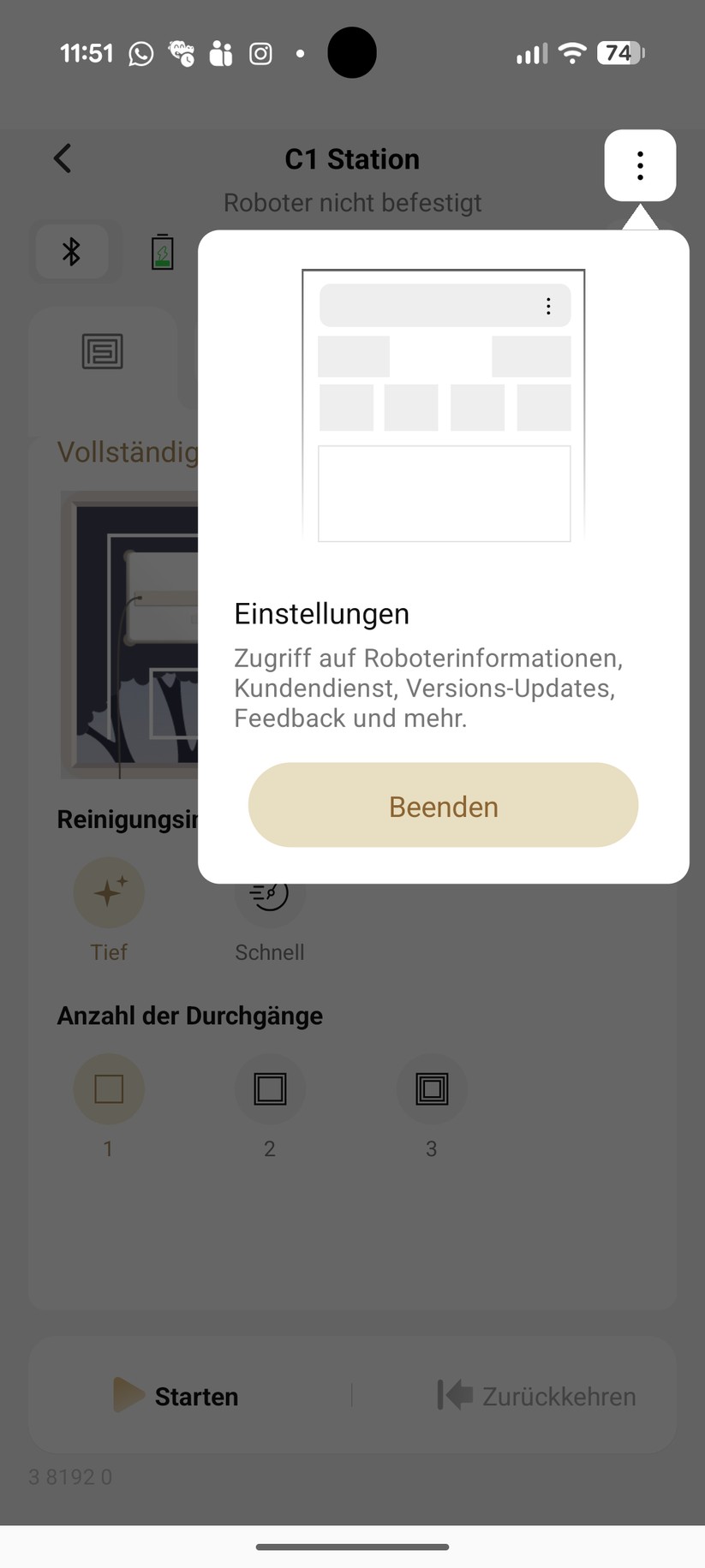 Dreame C1 – App & Einrichtung