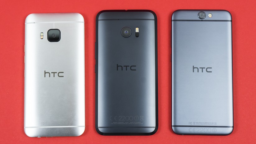 Einige seiner Vorgänger: One M9, HTC 10 und das One A9 (v.l.n.r)
